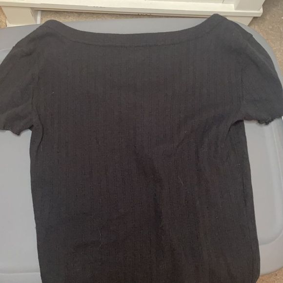 American Eagle Button V-Neck Top - Picture 2 of 3